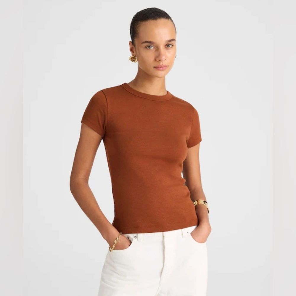 Women’s Madewell The '90s Crewneck Tee in Compact Cotton Size XXS NWT #NW939